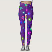 Flower Power Shower - kleurpatroon 1 Leggings (Voorkant)