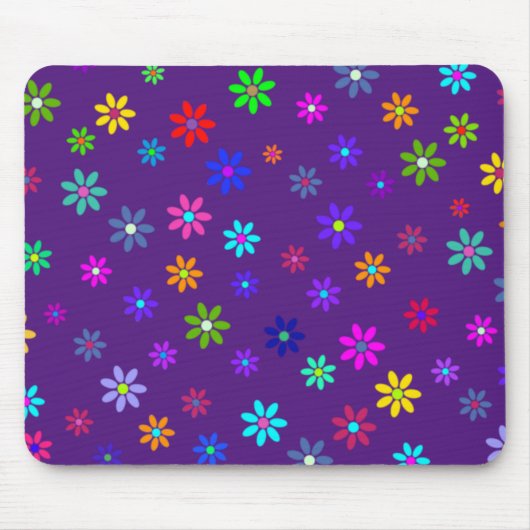 Flower Power Shower - kleurpatroon 1 Muismat (Voorkant)