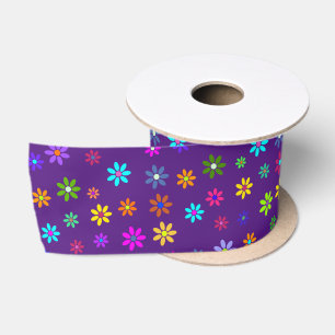 Flower Power Shower - kleurpatroon 1 Satijnen Lint