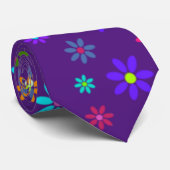 Flower Power Shower - kleurpatroon 1 Stropdas (Opgerold)