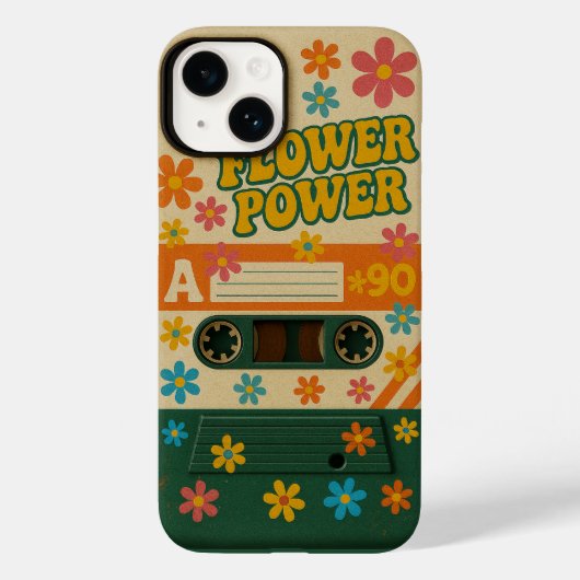 Flower Power Sixties Apple iPhone 14 Case (Achterkant)