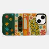 Flower Power Sixties Apple iPhone 14 Hoesje (Achterkant (horizontaal))