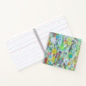 Flower Power Square Notitieboek (Binnen)
