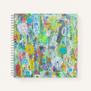 Flower Power Square Notitieboek
