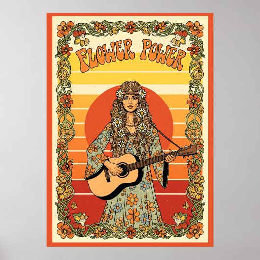 Flower Power V11 Poster (Voorkant)