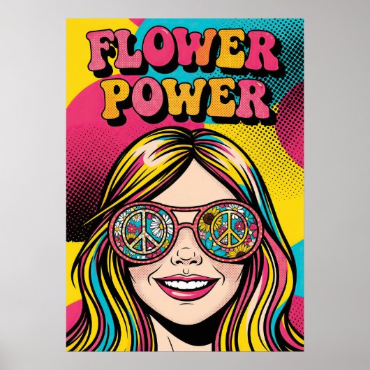 Flower Power V12 Poster (Voorkant)