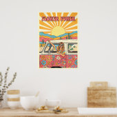 Flower Power V14 Poster (Keuken)