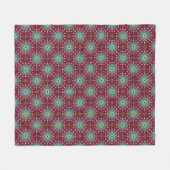 Flower Power V Garden Groovy Fleece Deken (Voorkant (Horizontaal))