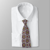 Flower Power V Neck Tie Stropdas (Gebonden)