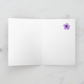 Flower Power Verjaardag Kaart voor Mam: Welsh Groe (Binnen)