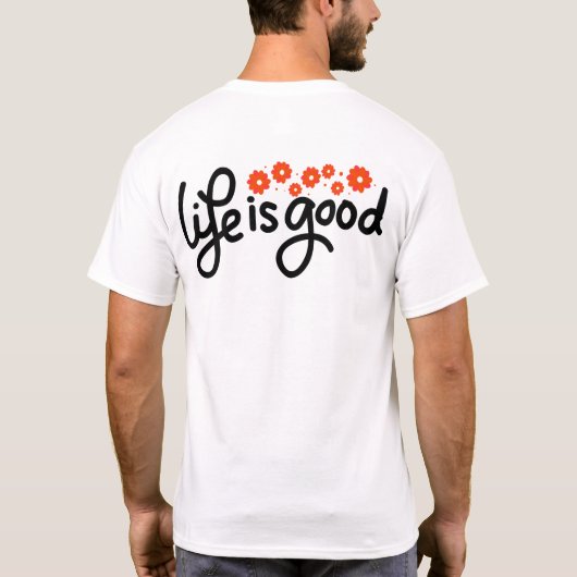 Flower Power Vibes T-shirt (Achterkant)