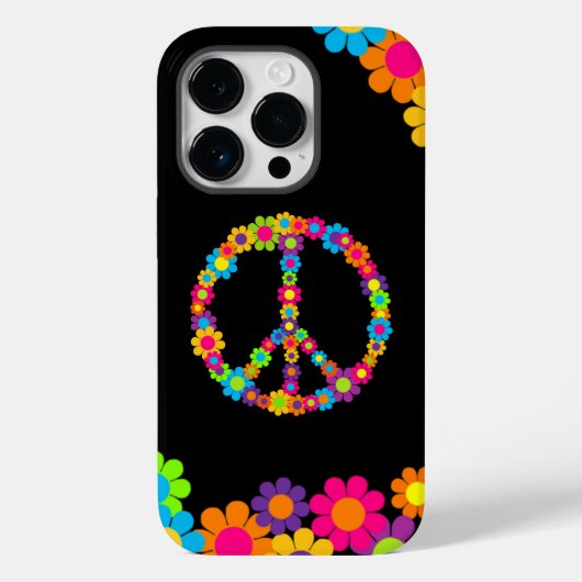 Flower Power Vrede Case-Mate iPhone Case (Achterkant)