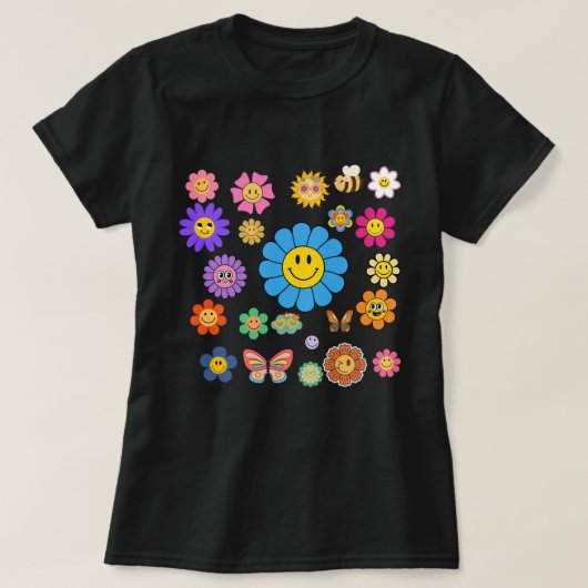 Flower Power Vrouwen T-shirt (Design voorkant)