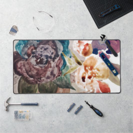 Flower Princess Blush Pink Pastel Waterverf Bureaumat