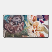 Flower Princess Blush Pink Pastel Waterverf Bureaumat (Voorkant)