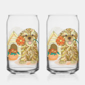 Flower Pup Soda Glass Blikvorm Glas (Achterkant)