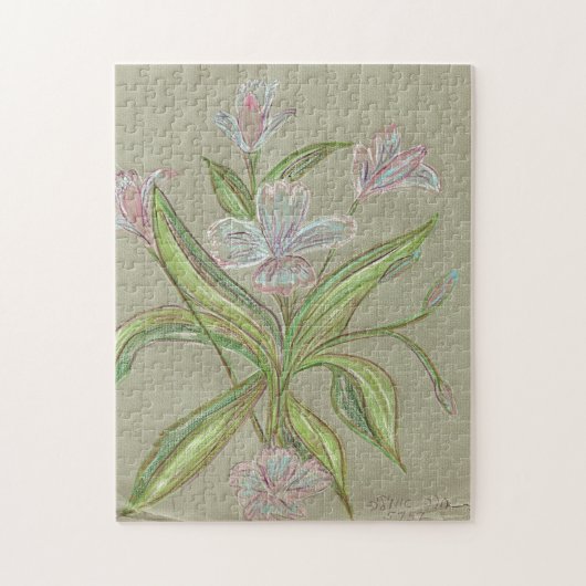Flower Puzzle beroemd gemaakt door Amilia Legpuzzel (Verticaal)