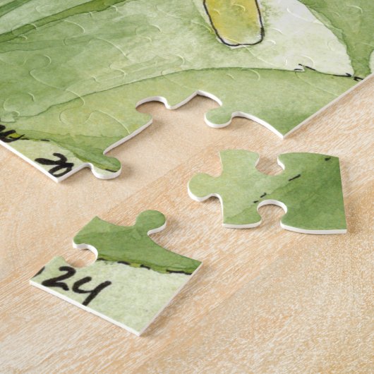 flower puzzle legpuzzel (Zijkant)