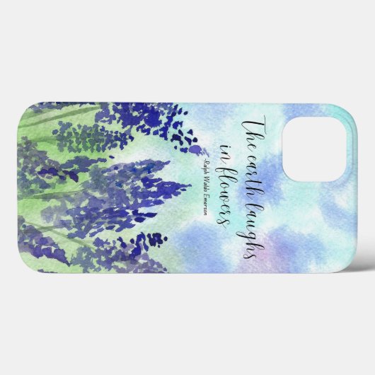 Flower Quote iPhone case (Achterkant (horizontaal))
