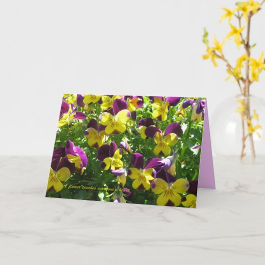 Flower Quotes Kaart (Gele Bloem)