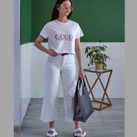 Flower Quotes Tekst Zomer T-shirt