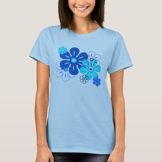 Flower Rain Tropical Gal's T-shirts (Voorkant)