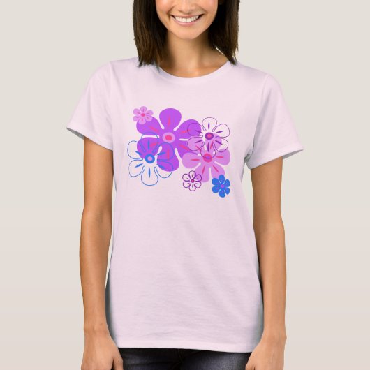 Flower Rain Tropical Gal's T-shirts (Voorkant)