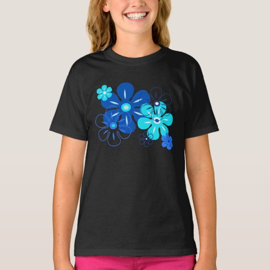Flower Rain Tropical Girl's T-shirts (Voorkant)