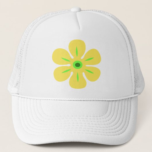 Flower Rain Tropische Trucker Hoeden Pet (Voorkant)