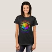 Flower Rainbow Human Black Lives Rights Science LG T-shirt (Voorkant volledig)