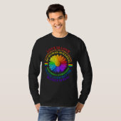 Flower Rainbow Human Black Lives Rights Science LG T-shirt (Voorkant volledig)