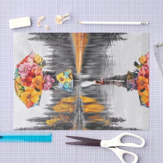 Flower Raindrops2 Tissuepapier (Craft)