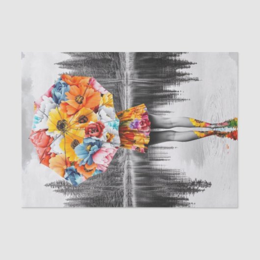 Flower Raindrops3 Tissuepapier (Voorkant)