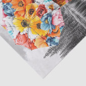 Flower Raindrops3 Tissuepapier (Detail)