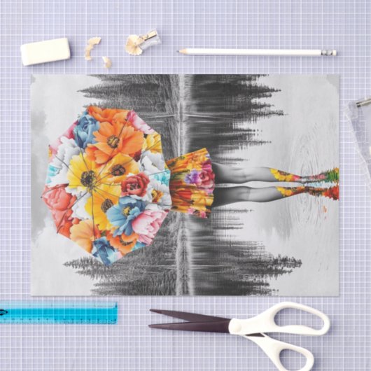 Flower Raindrops3 Tissuepapier (Craft)