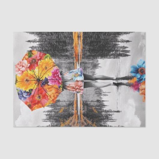 Flower Raindrops5 Tissuepapier (Voorkant)