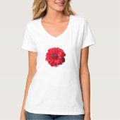 Flower Red Dahlia T-shirt (Voorkant)