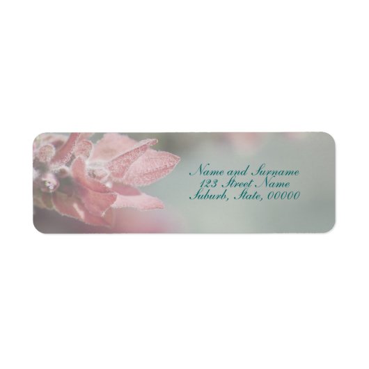 Flower retouradres label aanpasbare labels (Voorkant)