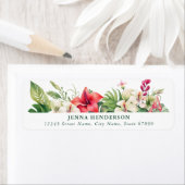 Flower Return-adreslabels Etiket (Insitu)