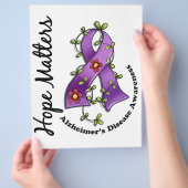 Flower Ribbon 4 Hope speelt een rol bij de ziekte Flyer (Hand)