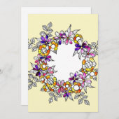 Flower Ring Bedankkaart (Voorkant / Achterkant)