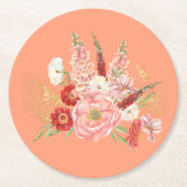 Flower Round Onderzetter Set (Voorkant)