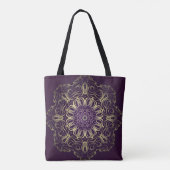 Flower Round Pattern. Illustration. Valentine's, B Tote Bag (Achterkant)