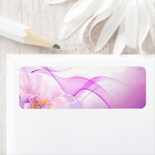 Flower-roze-Background-Vector-Art DIGITAL REALISME Etiket (Insitu)
