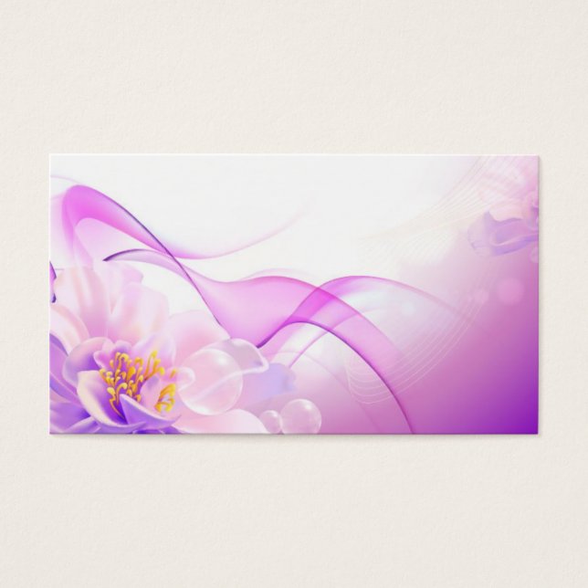 Flower-roze-Background-Vector-Art DIGITAL REALISME Visitekaartje (Voorkant)