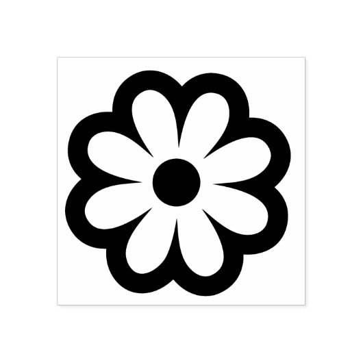 Flower Rubberstempel (Afrduk)