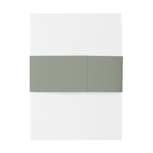 Flower Sage Green Wedding Uitnodigingen Wikkel (Achterkant Voorbeeld)