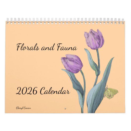 Flower sand Fauna 2026 Wall Calendar Kalender (Hoes)