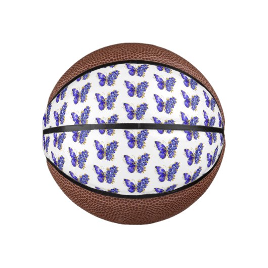 Flower Sapphire Butterfly Basketbal (Voorkant)