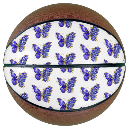 Flower Sapphire Butterfly Basketbal (Voorkant)